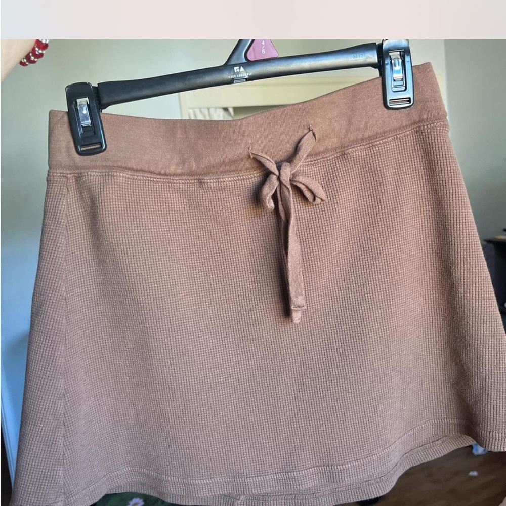 Brandy Melville Tan Mini Skirt